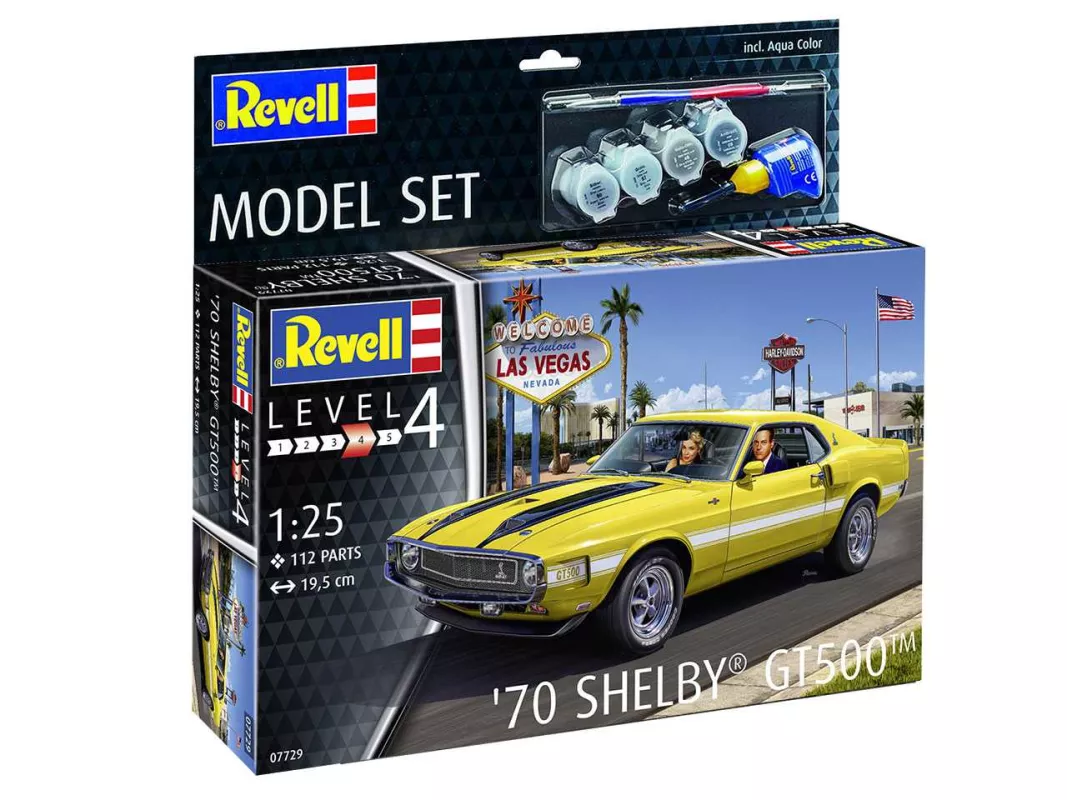 ModelSet auto 67729 - '70 Shelby Mustang GT500 (1:25)