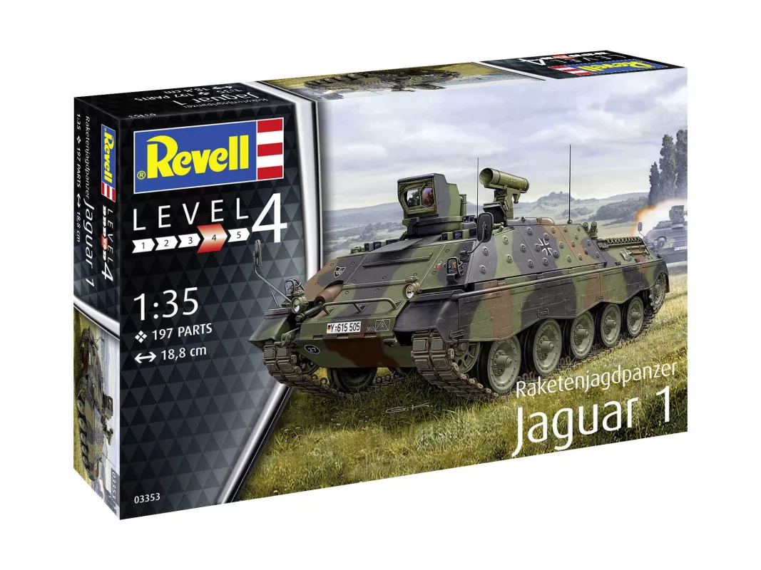 Plastic ModelKit military 03353 - Raketenjagdpanzer Jaguar 1 (1:35)