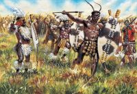 Model Kit figurky 6051 - ZULU WARRIORS (ZULU WAR) (1:72)