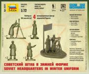 Wargames (WWII) figurky 6231 - Soviet headquarters in winter uniform (1:72)