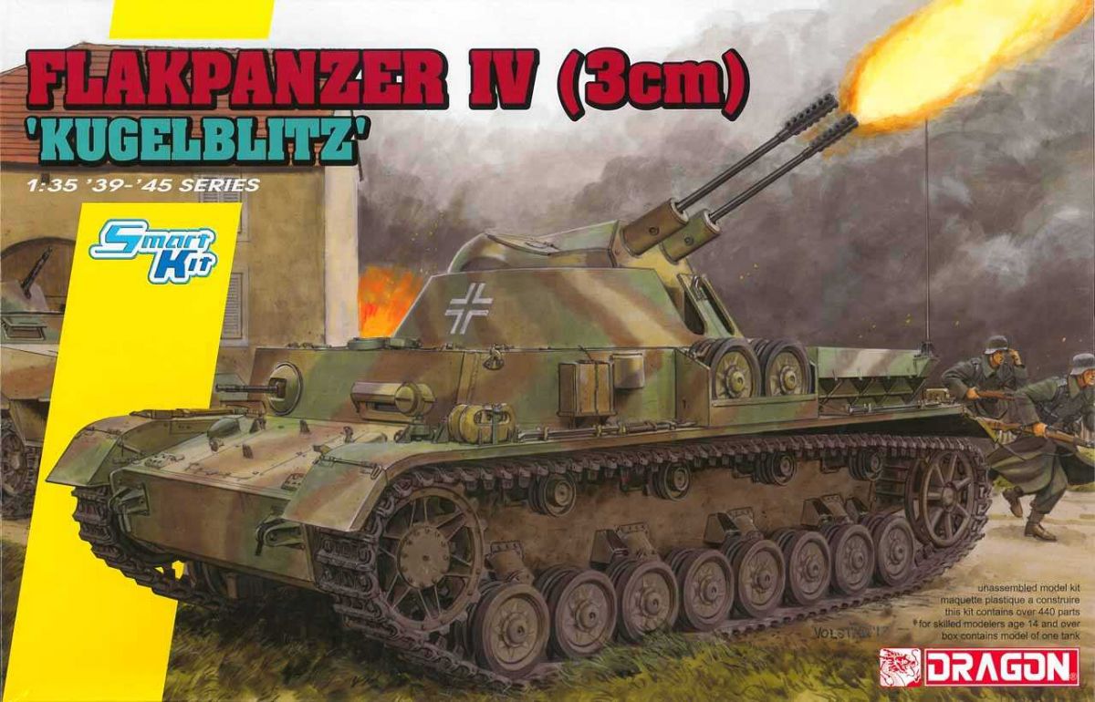 Model Kit tank 6889 - Flakpanzer IV (3cm) 'Kügelblitz' (Smart Kit) (1:35)