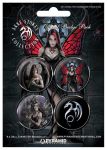 Placka set - Anne Stokes - Gothic - 4x38mm