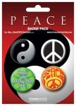 Placka set - Peace - 4x38mm