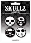 Placka set - Skullz - 4x38mm