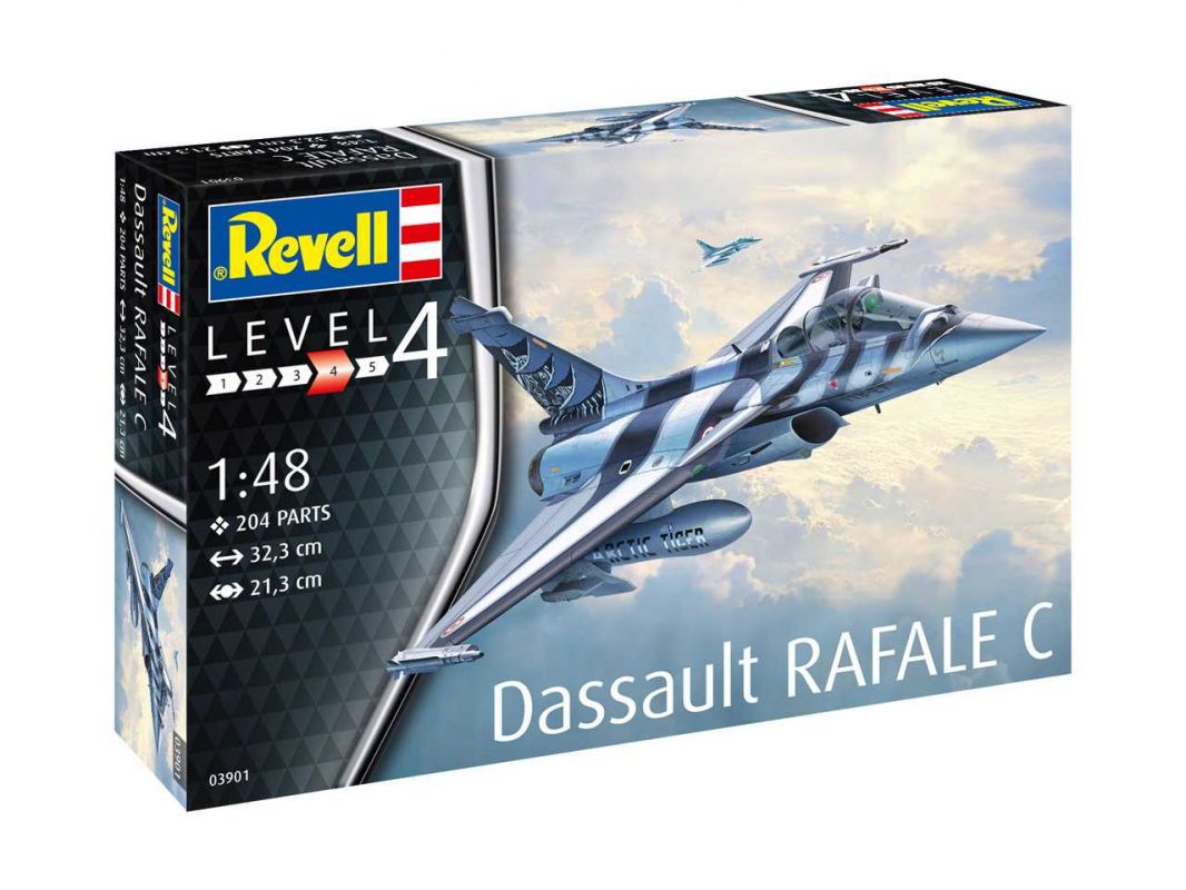 Plastic ModelKit letadlo 03901 - Dassault Rafale C (1:48)