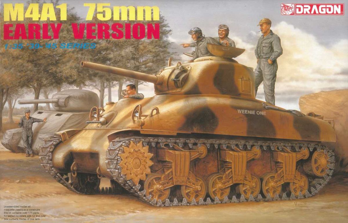 Model Kit military 6048 - M4A1 75mm EARLY VERSION (1:35) Dragon