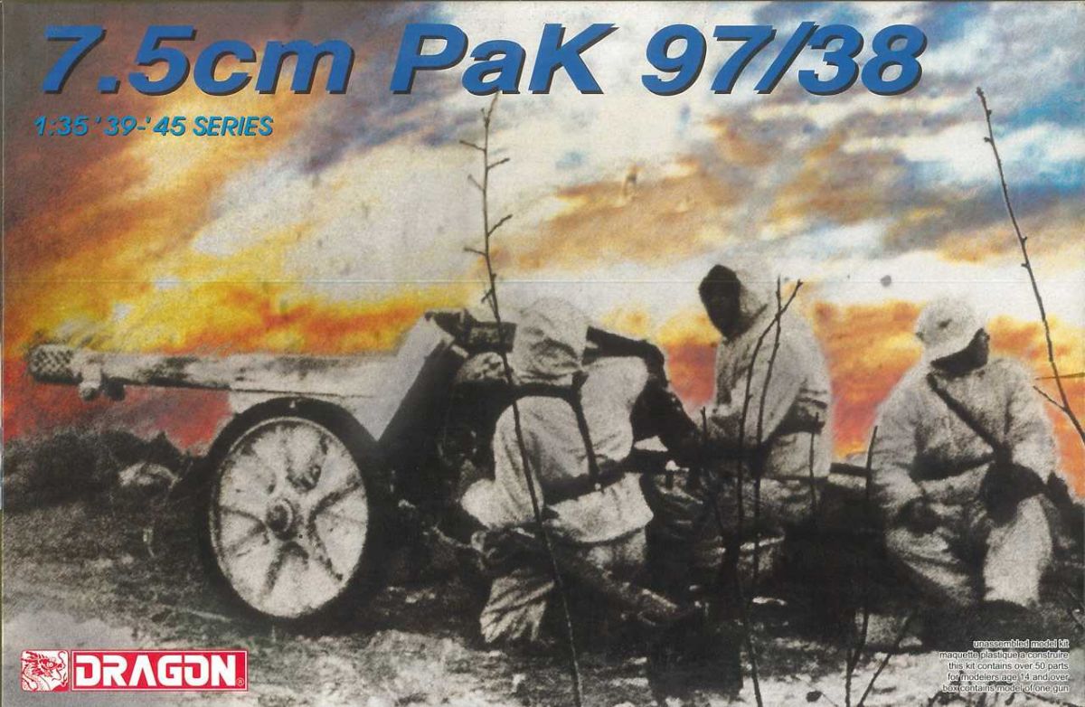 Model Kit military 6123 - 7.5cm PaK 97/38 (1:35) Dragon