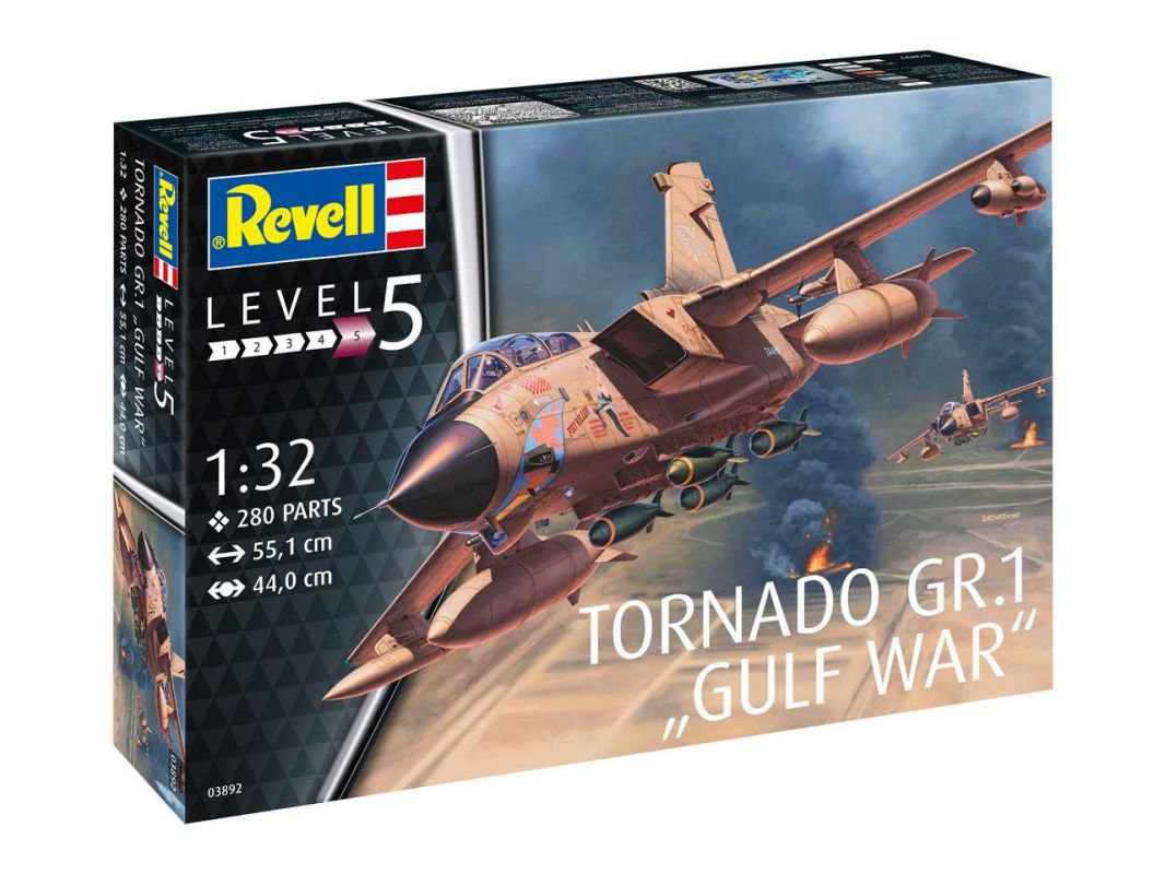 Plastic ModelKit letadlo 03892 - Tornado GR Mk. 1 RAF "Gulf War" (1:32) Revell