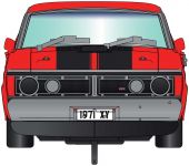 Autíčko Street SCALEXTRIC C3937 - Ford XY Road Car - Candy Apple Red (1:32)