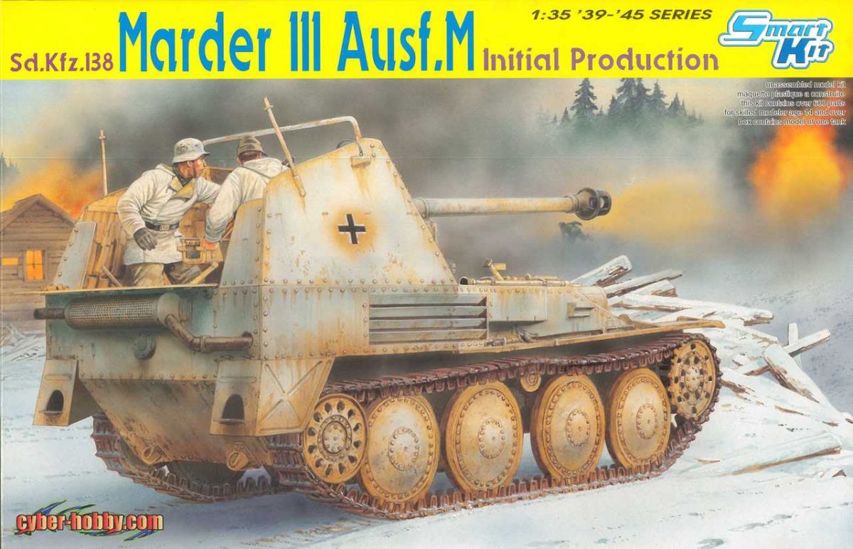 Model Kit military 6464 - Sd.Kfz.138 MARDER III Ausf.M INITIAL PRODUCTION (SMART KIT) (1:35) Dragon