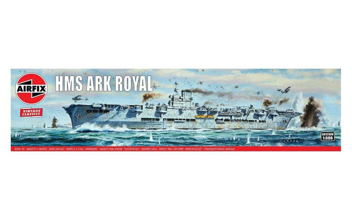 Classic Kit VINTAGE loď A04208V - HMS Ark Royal (1:600) Airfix