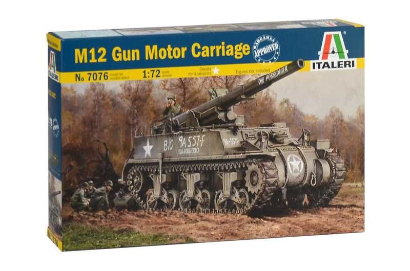 Model Kit tank 7076 - M12 Gun Motor Carriage (1:72) Italeri