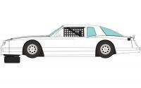 Autíčko Super Resistant SCALEXTRIC C4072 - Chevrolet Monte Carlo 1986 - White (1:32)