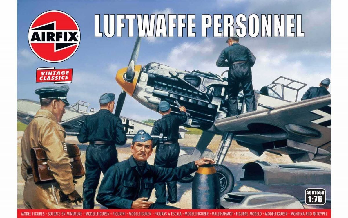 Classic Kit VINTAGE figurky A00755V - Luftwaffe Personnel (1:76) Airfix