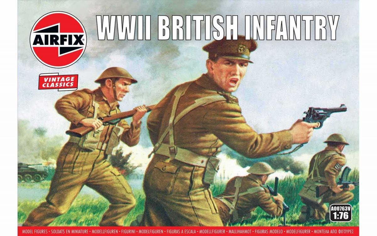 Classic Kit VINTAGE figurky A00763V - WWII British Infantry (1:76) Airfix