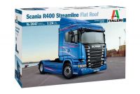Model Kit truck 3947 - SCANIA R400 STREAMLINE Flat Roof (1:24) Italeri