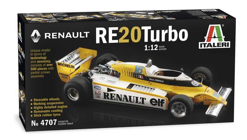 Model Kit auto 4707 - RENAULT RE 20 Turbo (1:12) Italeri