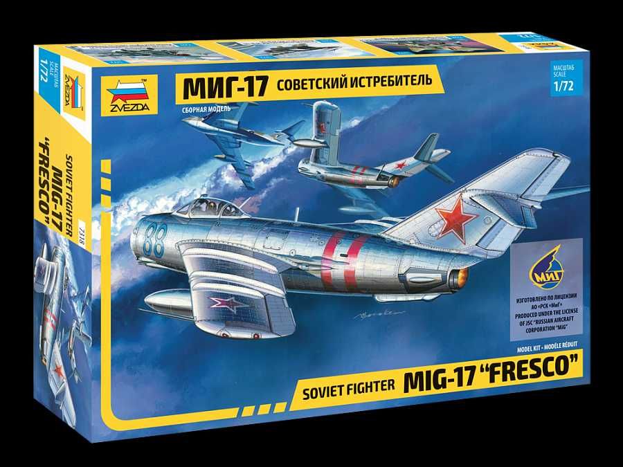 Model Kit letadlo 7318 - MIG-17 "Fresco" (1:72) Zvezda