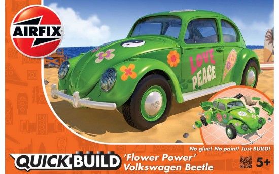 Quick Build auto J6031 - VW Beetle Flower-Power Airfix