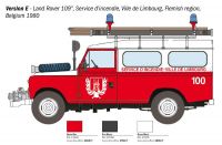 Model Kit auto 3660 - Land Rover Fire Truck (1:24) Italeri