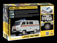 Model Kit auto 43002 – Emergency Service UAZ "3909" (1:43) Zvezda