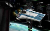 Build & Play SW 06773 - Resistance A-wing Fighter, blue (světelné a zvukové efekty) (1:44) Revell