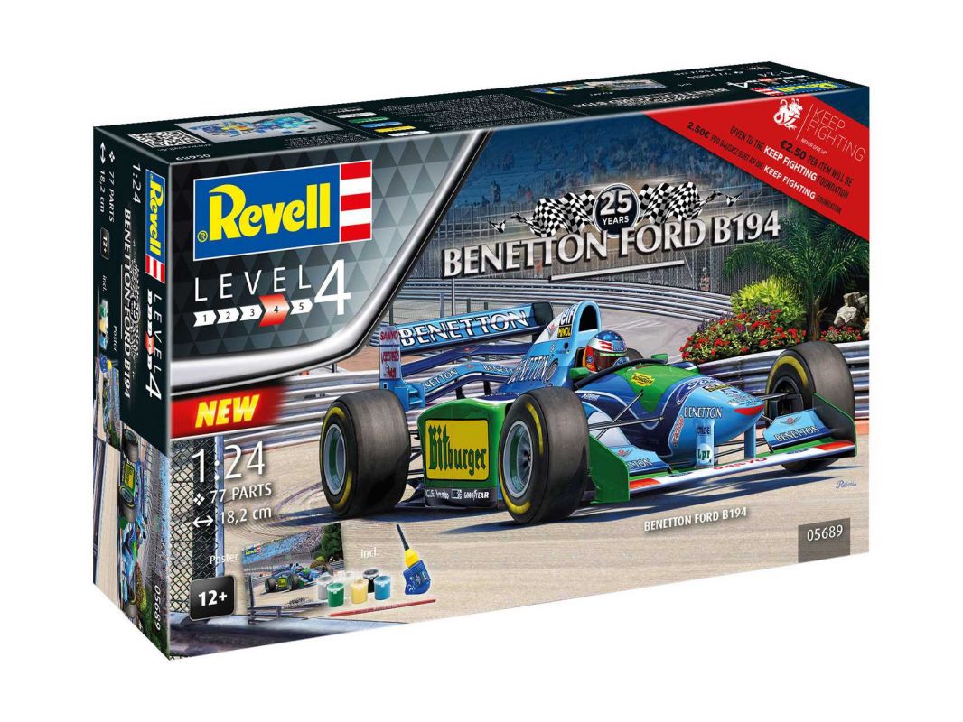 Gift-Set auto 05689 - 25th Anniversary "Benetton Ford" (1:24) Revell