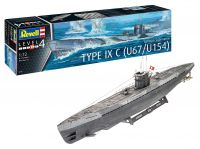 Plastic ModelKit ponorka 05166 - German Submarine Type IXC U67/U154 (1:72) Revell