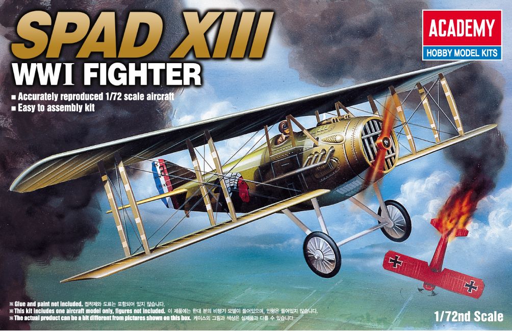 Model Kit letadlo 12446 - SPAD XIII WWI FIGHTER (1:72) Academy