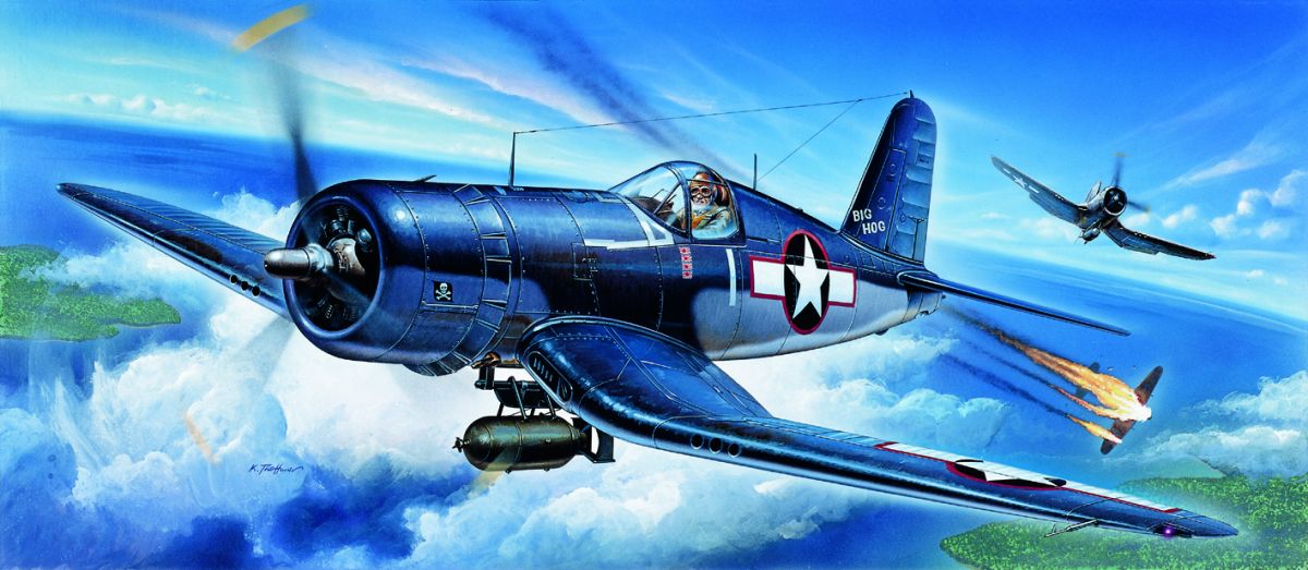 Model Kit letadlo 12457 - F4U-1 (1:72) Academy