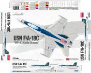 Model Kit letadlo 12564 - USN F/A-18C "VFA-192 Golden Dragons" (1:72)