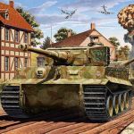 Model Kit tank 13287 - TIGER-I MID VER. "Anniv.70 Normandy Invasion 1944" (1:35) Academy