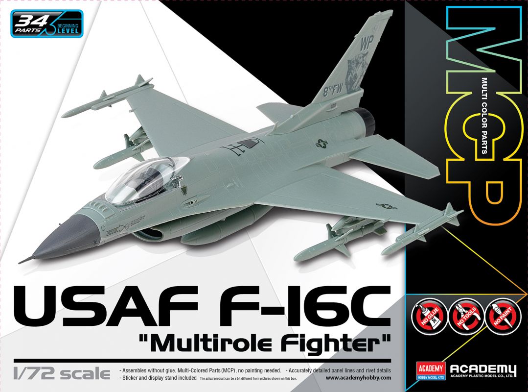 Model Kit letadlo 12541 - USAF F-16C "Multirole Fighter" MCP (1:72) Academy