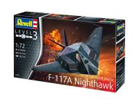 Plastic ModelKit letadlo 03899 - Lockheed Martin F-117A Nighthawk Stealth Fighter (1:72) Revell