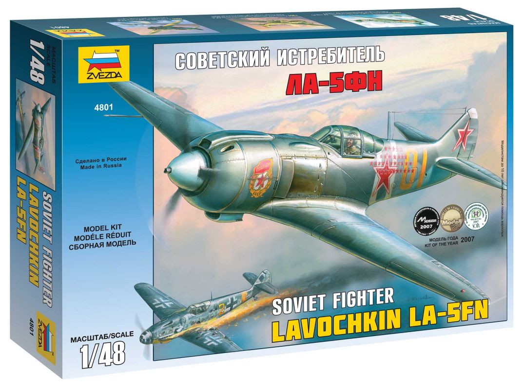 Model Kit letadlo 4801 - La-5 FN Soviet Fighter (1:48) Zvezda