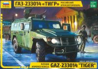 Model Kit military 3668 - Russian Armored Vehicle GAZ "Tiger" (1:35) Zvezda
