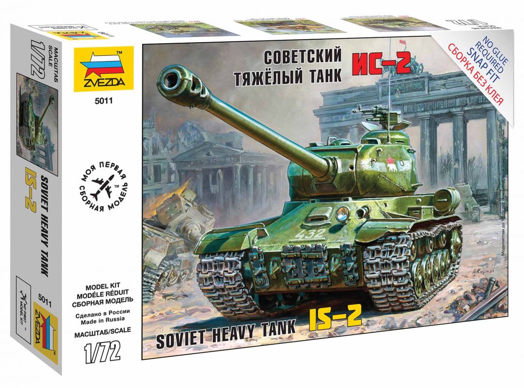 Snap Kit tank 5011 - IS-2 Stalin (1:72) Zvezda