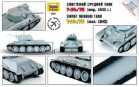 Snap Kit tank Z5001 - T-34/76 (1:72) Zvezda