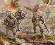 Wargames (WWII) figurky 6103 - Soviet Infantry 1941 (1:72) Zvezda