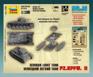 Wargames (WWII) tank 6102 - German Panzer II (1:100) Zvezda