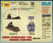 Wargames (WWII) figurky 6153 - German Reconnaissance Team (1:72) Zvezda