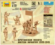 Wargames (WWII) figurky 6166 - British Infantry 1939-42 (1:72) Zvezda