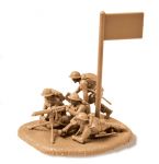 Wargames (WWII) figurky 6167 - British Machine Gun with crew 1939-42 (1:72) Zvezda