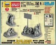 Wargames (WWII) figurky 6209 - Ger. 80mm Mortar with Crew (Winter Unif.) (1:72) Zvezda