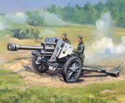 Wargames (WWII) military 6121 - German Howitzer leFH-18 (1:72) Zvezda
