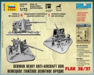 Wargames (WWII) military 6158 - German 88mm Flak 36/37 (1:72) Zvezda