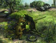 Wargames (WWII) military 6169 - British QF 2-pdr Anti Tank Gun w/crew (1:72) Zvezda