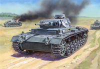 Wargames (WWII) tank 6119 - German Tank Panzer III (1:100) Zvezda