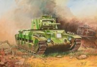 Wargames (WWII) tank 6171 - British Tank "Matilda II" (1:100) Zvezda