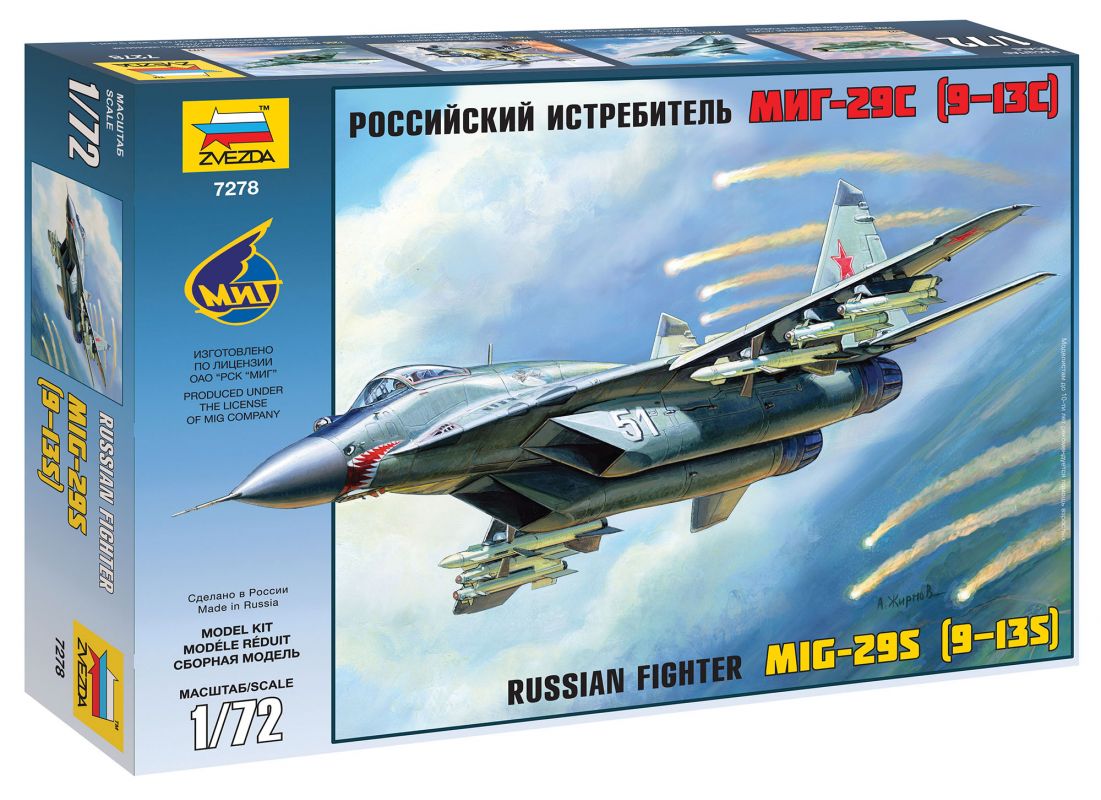 Model Kit letadlo 7278 - MiG-29 (9-13) (1:72) Zvezda